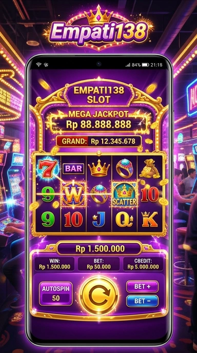 Layar utama empati138 — antarmuka bersih setelah instalasi